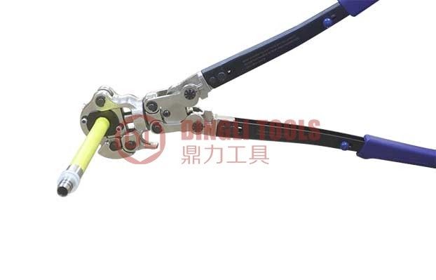 2.9kg DL-1432-B 手動圧着工具 14mm 16mm 20mm 回転ヘッド付き